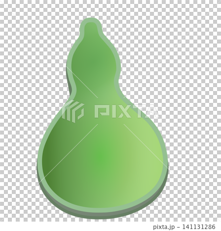 Illustration of a gourd-shaped chopstick rest Illustration of a gourd-shaped chopstick rest 141131286