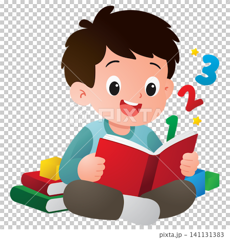 Smart Boy Learning Numbers Math Concept Smart Boy Learning Numbers Math Concept 141131383