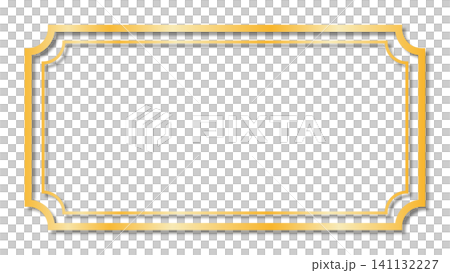 Luxurious gold-rimmed frame background, ivory, landscape orientation, 16:9 aspect ratio. Luxurious gold-rimmed frame background, ivory, landscape orientation, 16:9 aspect ratio. 141132227