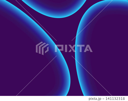 Abstract fluid liquid shapes with glowing organic bubbles, neon gradient background Abstract fluid liquid shapes with glowing organic bubbles, neon gradient background 141132318