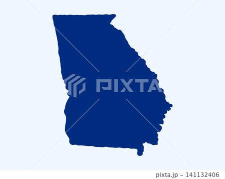 Doodle-style illustration of the Georgia state map, featuring the recognizable shape of Georgia in a simple, hand-drawn design. Doodle-style illustration of the Georgia state map, featuring the recognizable shape of Georgia in a simple, hand-drawn design. 141132406