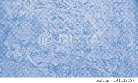Blue frozen ice crystal texture overlay against transparent background, concept of freezing winter weather Blue frozen ice crystal texture overlay against transparent background, concept of freezing winter weather 141132557