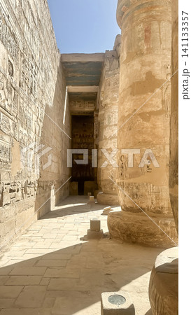 Medinet Habu, the mortuary temple of Ramesses III, located on the west bank of Luxor, Egypt. Medinet Habu, the mortuary temple of Ramesses III, located on the west bank of Luxor, Egypt. 141133357