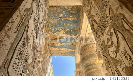 Medinet Habu, the mortuary temple of Ramesses III, located on the west bank of Luxor, Egypt. Medinet Habu, the mortuary temple of Ramesses III, located on the west bank of Luxor, Egypt. 141133522