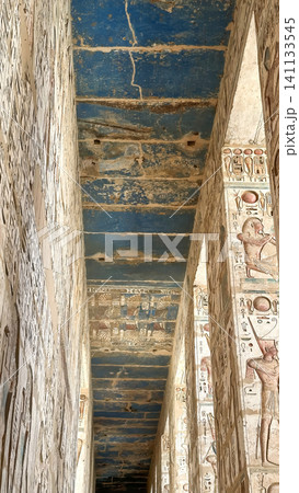 Medinet Habu, the mortuary temple of Ramesses III, located on the west bank of Luxor, Egypt. Medinet Habu, the mortuary temple of Ramesses III, located on the west bank of Luxor, Egypt. 141133545