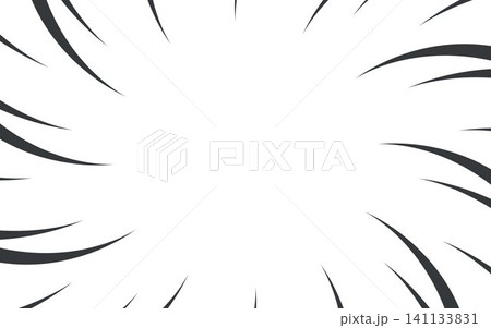 Comic manga transparent background with radial lines frame speed action effect Comic manga transparent background with radial lines frame speed action effect 141133831
