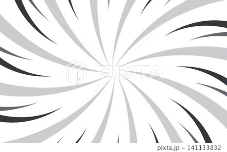 Comic manga transparent background with radial lines frame speed action effect  141133832