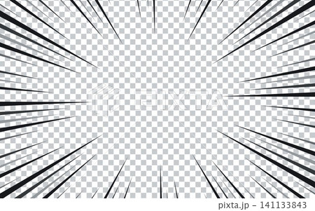 Comic book black and white radial lines background. Manga speed frame. Comic book black and white radial lines background. Manga speed frame. 141133843
