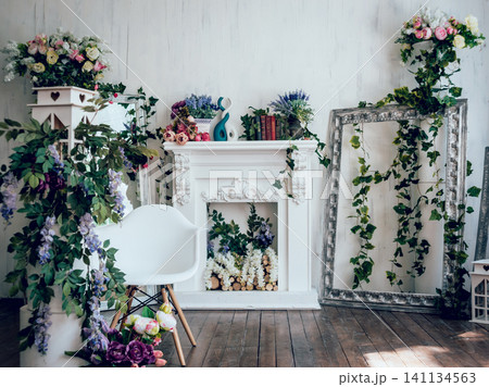 Room in photo studio. White location. Room in photo studio. White location. 141134563