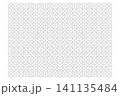 クラシックなフローラル幾何学セキュリティ背景、エレガントな4弁花・背景素材 141135484