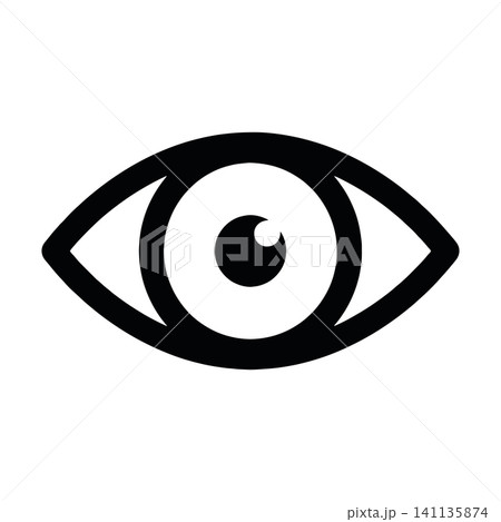 Cyber security and surveillance eye symbol illustration. Cyber security and surveillance eye symbol illustration. 141135874