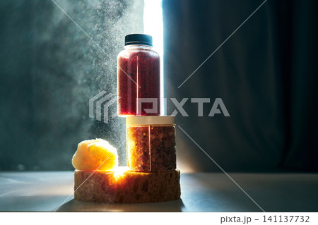 Spa products with bath scrub and sea salt 141137732
