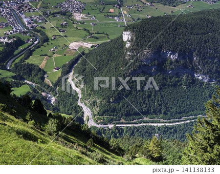 Scenic Alpine Landscape View From Fronalpstock in Switzerland Scenic Alpine Landscape View From Fronalpstock in Switzerland 141138133
