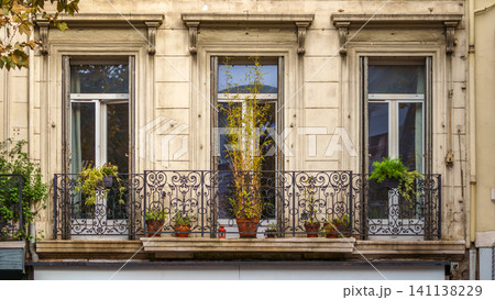Traditional French Haussmann architecture and residential building in Marseille, France. Traditional French Haussmann architecture and residential building in Marseille, France. 141138229