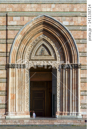 MESSINA, ITALY - NOVEMBER 06, 2018 - Elements of decoration of the doors of the Bell Tower of the Cathedral of Messina, Sicily MESSINA, ITALY - NOVEMBER 06, 2018 - Elements of decoration of the doors of the Bell Tower of the Cathedral of Messina, Sicily 141138714