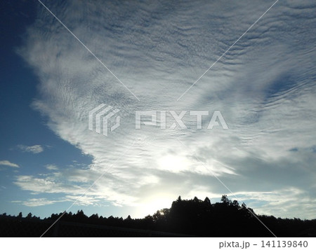 エイのヒレみたいな雲 141139840