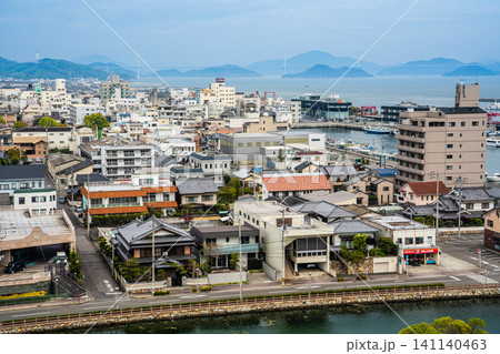 今治城からの眺め【愛媛県今治市】 今治城からの眺め【愛媛県今治市】 141140463
