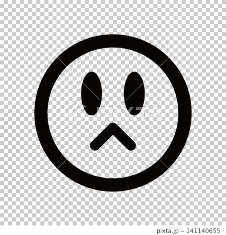 Worried face icon (vector) Worried face icon (vector) 141140655