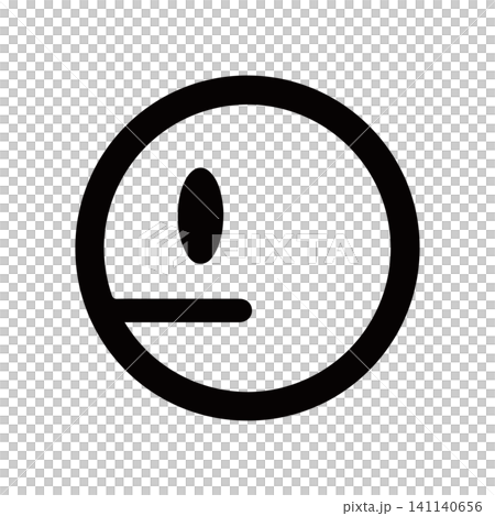 Vector icon of a face looking to the side. Vector icon of a face looking to the side. 141140656