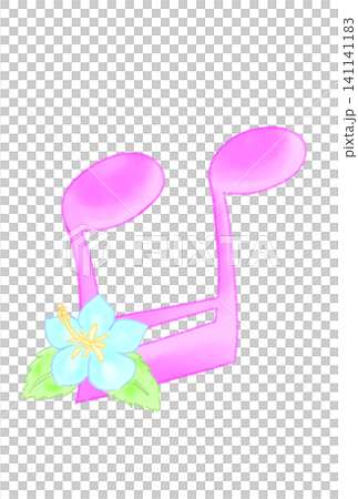 Musical notes with hibiscus flowers Musical notes with hibiscus flowers 141141183