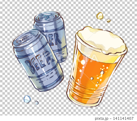 啤酒/夏季節慶/經典/美食/插畫素材 啤酒/夏季節慶/經典/美食/插畫素材 141141407