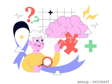 World Alzheimer's Day Illustration Featuring Brain Health Awareness, Purple Ribbon, Memory Loss, Dementia Prevention, and Neurological Care Support World Alzheimer's Day Illustration Featuring Brain Health Awareness, Purple Ribbon, Memory Loss, Dementia Prevention, and Neurological Care Support 141142037