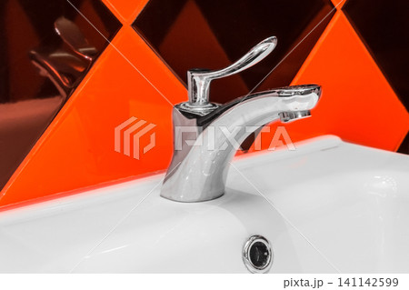 Steel faucet and sink home hygiene kitchen or bathroom Steel faucet and sink home hygiene kitchen or bathroom 141142599