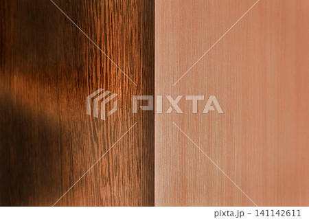 Brown light wooden material surface texture timber background two color structure backdrop empty blank Brown light wooden material surface texture timber background two color structure backdrop empty blank 141142611