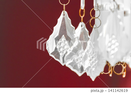 Element and part of chandelier decoration patterns abstract interior design decorative vintage decor, close-up 141142619