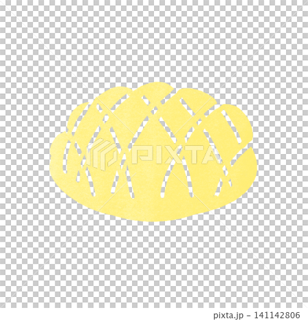 スタンプ風メロンパンのイラスト 141142806