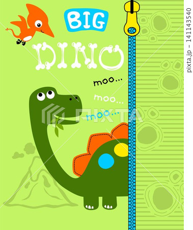 Dinosaurs cartoon in kids apparel 141143540