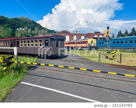 小樽市総合博物館 保存車両 北海道小樽市 青空 小樽市総合博物館 保存車両 北海道小樽市 青空 141143765