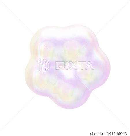 ゆめかわいいぷっくりシール風　3Dフラワーアイコン 141146648