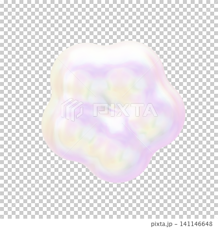 ゆめかわいいぷっくりシール風　3Dフラワーアイコン 141146648