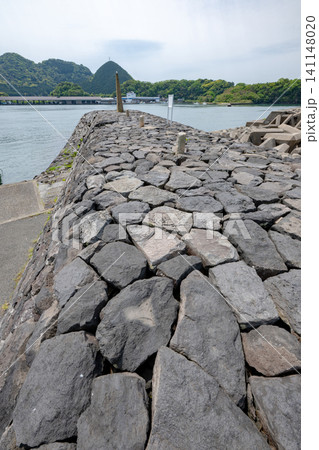 山口県/ 明治日本の産業革命遺産 春の青空と新緑が眩しい「恵美須ヶ鼻造船所跡」(恵美須が鼻造船所跡) 山口県/ 明治日本の産業革命遺産 春の青空と新緑が眩しい「恵美須ヶ鼻造船所跡」(恵美須が鼻造船所跡) 141148020
