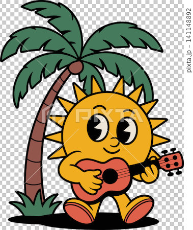 beach, cartoon, character 141148892