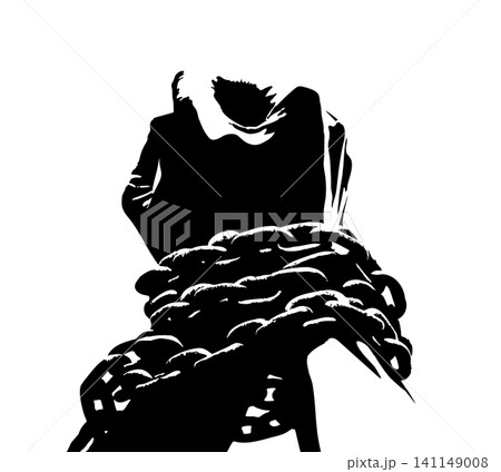 Vector illustration of chained hands Vector illustration of chained hands 141149008