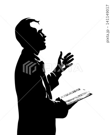 Vector illustration of speaking teacher Vector illustration of speaking teacher 141149017