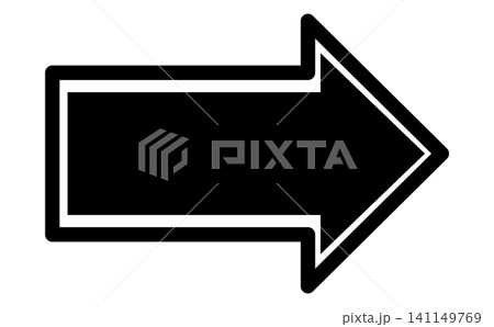 Concentric double outline black arrow, Multi layered right pointer graphic, Framed geometric navigation symbol, Stylized bold linear icon Concentric double outline black arrow, Multi layered right pointer graphic, Framed geometric navigation symbol, Stylized bold linear icon 141149769