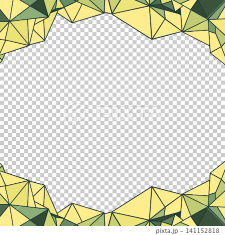 A refreshing light green frame made from origami. 141152818