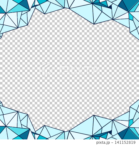 A cool blue-green frame made from origami. A cool blue-green frame made from origami. 141152819