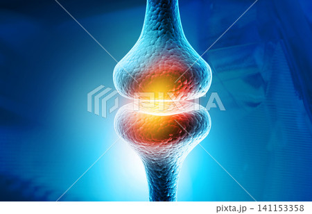 Nerve Impulse on science background Nerve Impulse on science background 141153358