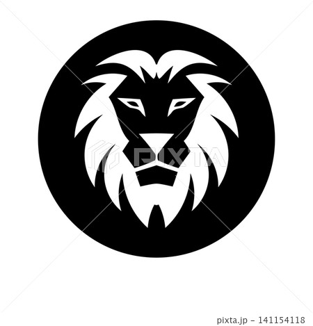 Circular Lion Badge Vector Logo Circular Lion Badge Vector Logo 141154118