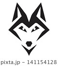 Abstract Wild Wolf Face Symbol 141154128