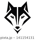 Sharp Polygon Wolf Logo Template 141154131