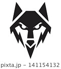 Tribal Wolf Face Vector Logo 141154132