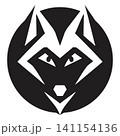Luxury Wolf Face Symbol Logo 141154136