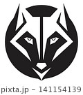 Minimalist Predator Wolf Head Icon 141154139