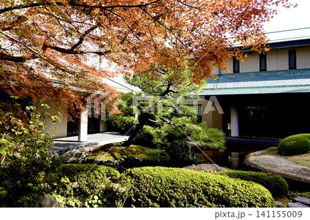 京都府立府民ホール 京都府公館 庭園・茶室の紅葉が見える風景 京都市上京区 京都府立府民ホール 京都府公館 庭園・茶室の紅葉が見える風景 京都市上京区 141155009