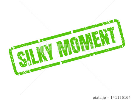 Green grunge rubber stamp with SILKY MOMENT text for official documents and presentations Green grunge rubber stamp with SILKY MOMENT text for official documents and presentations 141156164